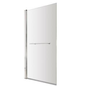 SQUARE Bath Shower Screen with Rail