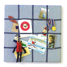 Square Gingham Notice Board