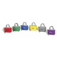 SQUIRE Coloured Padlocks 38mm Pack of 6