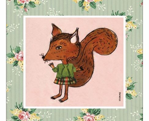 Squirrel Poster Multicoloured `One size