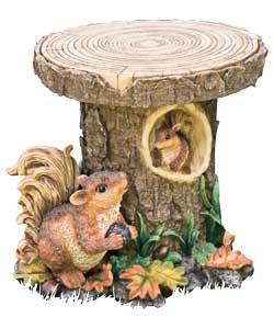 Squirrel Tree Stump Stool