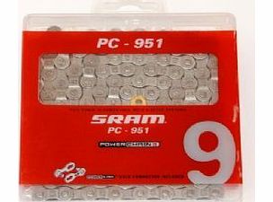 Sram PC951 9spd Bike Chain Grey (114 Links)