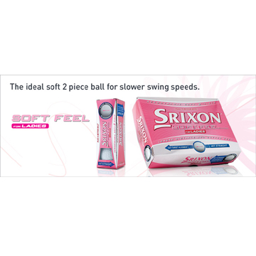 srixon Ladies Soft Feel Golf Balls - 1 Dozen