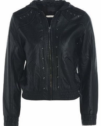 SS7 Clothing Girls PU Faux Leather Biker Jacket Age 7 - 13 (Age 13)
