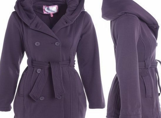 SS7 Clothing Girls Purple Jacket Hooded Coat Age 7 - 13 (Age 11-12)