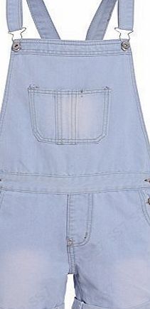 NEW DUNGAREES DENIM SHORTS GIRLS AGE 7 - 13 Year (Age 9-10)