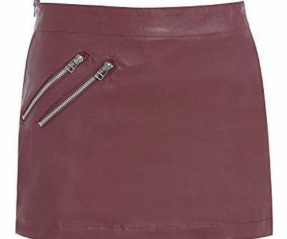 SS7 Womens Faux Leather Skirt Sexy PU Mini Sizes 8 - 14 (UK - 10, Wine)