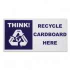 Sseco Recycle Bin Stickers Cardboard