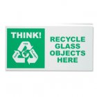 Sseco Recycle Bin Stickers Glass