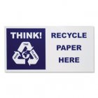 Sseco Recycle Bin Stickers Paper
