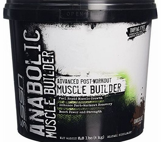 SSN Anabolic Muscle Builder 4kg Chocolate Mass Gainer Supplement