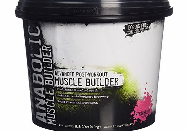 SSN Anabolic Muscle Builder 4kg Strawberry Mass Gainer Supplement
