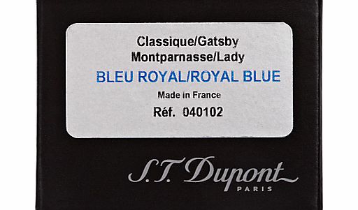 St Dupont S.T. Dupont Ink Cartridges, Pack of 6, Blue