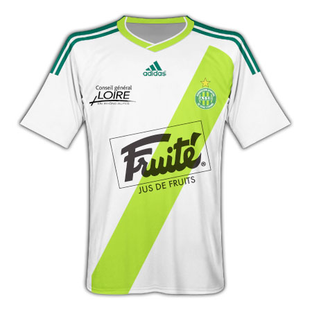St. Etienne Adidas 2010-11 St Etienne Adidas Away Football Shirt