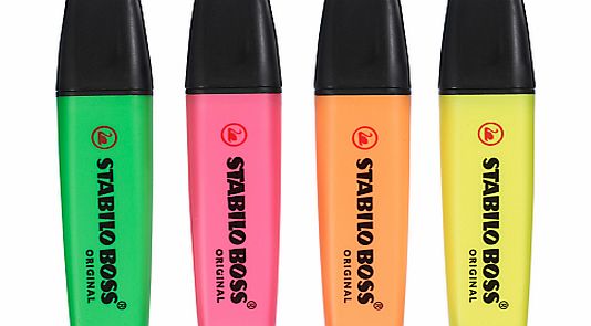 Stabilo Highlighters, Pack of 4