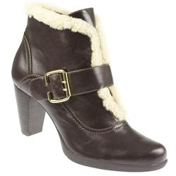 Staccato Female BEL1013 Leather Upper Leather Lining Fashion Ankle Boots in Dark Brown