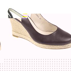 Female Bel7094 Leather Upper Leather Lining Comfort Sandals in Black