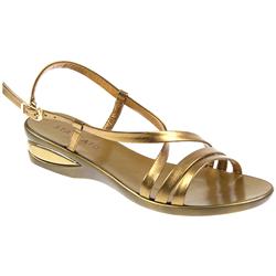 Staccato Female Bel7123 Leather Upper Comfort Sandals in Bronze, Silver