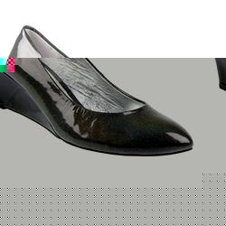 Staccato Female Bel8034 Leather Upper Leather Lining Comfort Courts in Green Patent, Grey-Silver Patent