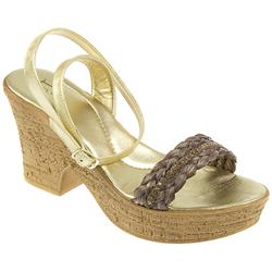 Staccato Female Fadst706 Leather Upper Leather Lining Comfort Sandals in Gold, Silver