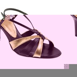 Staccato Female Stzod705 Leather Upper Leather/Other Lining Comfort Sandals in Black Multi