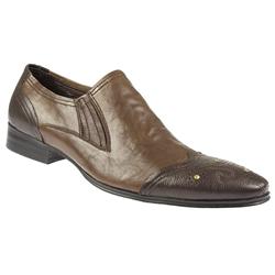 Staccato Male BEL11043 Leather Upper Leather Lining Slip on Shoes in Dark Brown