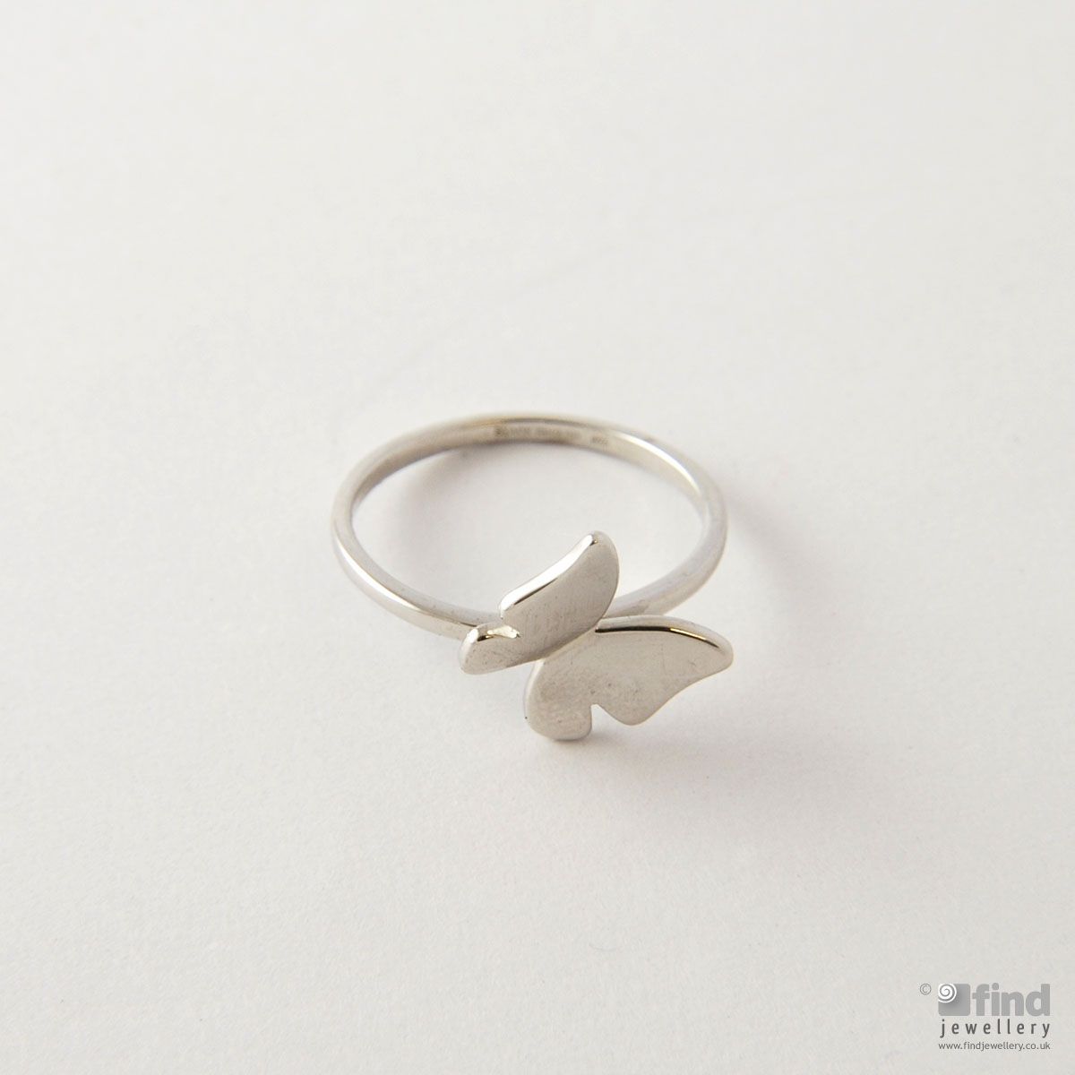 Stack Rings Sterling Silver Butterfly