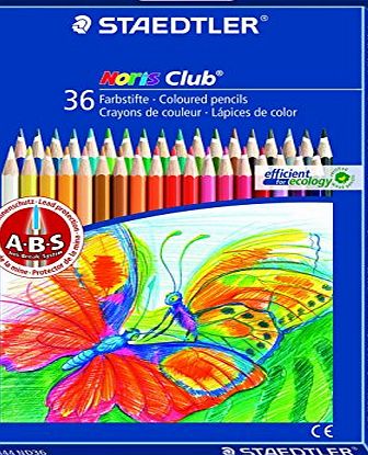 Staedtler Noris Club 144 36-Piece Colour Pencil Set in Case