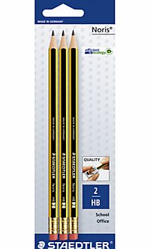 Staedtler Noris HB Pencils, Pack of 3