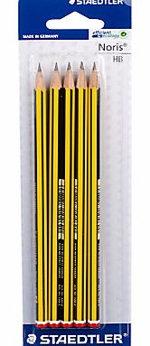 Staedtler Noris HB Pencils, Pack of 5