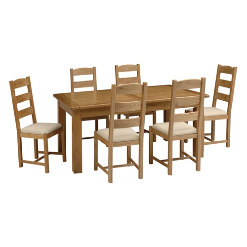 200-270cm Ext. Dining Table and 6