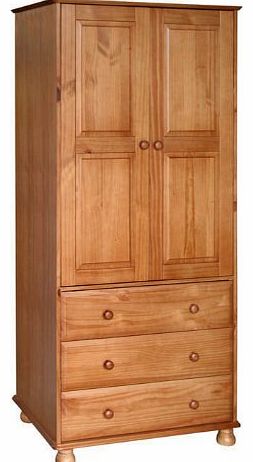 Stag Stores BRAND NEW ANTIQUE PINE 2 DOOR, 3 DRAWER WARDROBE