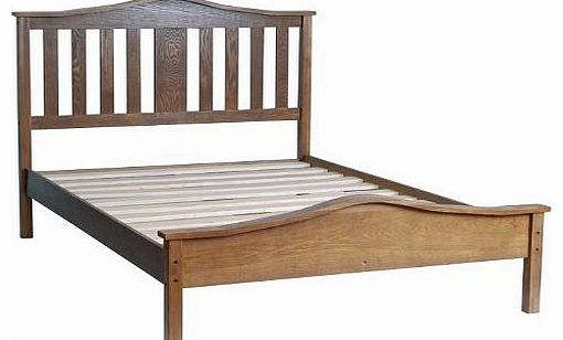 NEW HIGH QUALITY DARK WOOD 46`` LOW END BEDSTEAD
