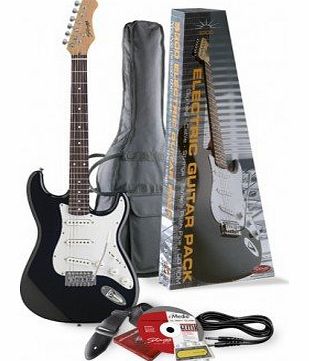 Stagg Black Electric Guitar Package
