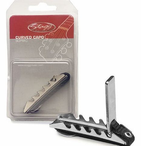 Stagg SCPM-C Curved Metal Capo for Electric and Accoustic Guitars