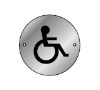 stainless 76mm Disabled Symbol