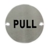stainless 76mm Pull Sign