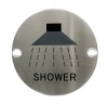 stainless 76mm Shower Symbol