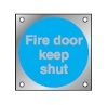 stainless 80mm Fire Door Keep Shut