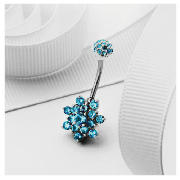 Steel Blue Flower Belly Bar