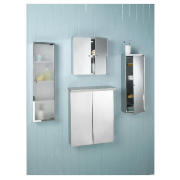 Stainless Steel Mirrored Double Door Bathroom