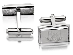 Stainless Steel West Ham FC Swivel Cufflinks -
