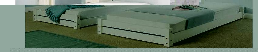 Stakka Single Guest Bed - White Pine