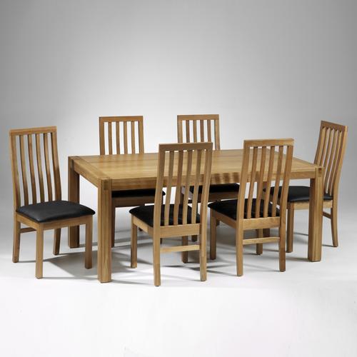 Stamford Oak Dining Furniture Stamford Oak Dining Set (6 Chairs)DISC