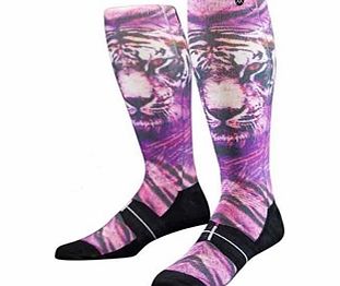 Stance Artist Series Sock - White Bengal - Purple