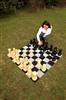 Chess: Pieces: 20 - 25cm tall. Base diameter: 9