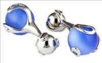 Blue Ball Crasher Cufflinks by Mousie Bean
