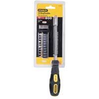 STANLEY 10 Way Soft Grip Screwdriver Set 0 62 508