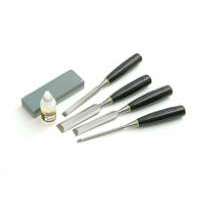STANLEY 4Pc Chisel Set / Oil & Stone 0-16-169
