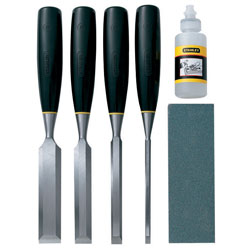 Stanley Chisel and#38; Sharpener Set